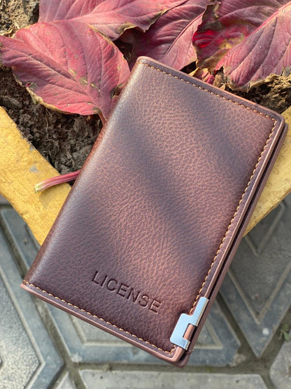 LICENSE wallet for men, Slim and luxurious with card slots and money pockets - ZULF STORE